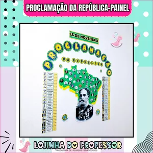 Imagem de capa para o Ebook PROCLAMAÇÃO DA REPÚBLICA-PAINEL MAPA