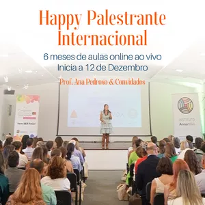 Imagem de capa para o Curso online Curso Happy Palestrante Internacional