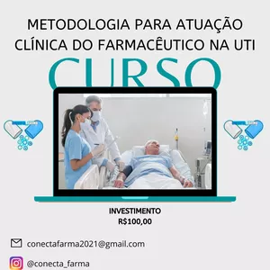 Imagem de capa para o Curso online Metodologia para atuação clinica do farmacêutico na UTI 