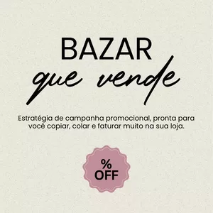Imagem de capa para o Ebook Bazar que vende