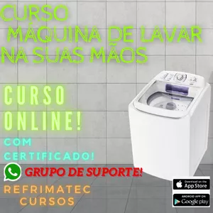 Imagem do curso CURSO MÁQUINA DE LAVAR NA SUAS MÃOS ATUALIZADO 2024