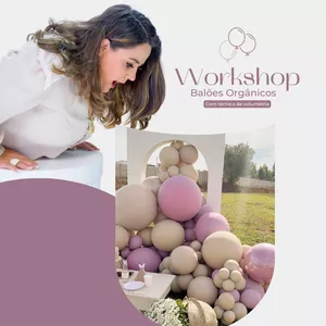 Imagem de capa para o Evento online Workshop Especial de Balões Orgânicos