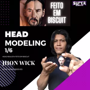 Imagem do curso Cabeça Realista em Biscuit ( HEAD MODELING 1/6)
