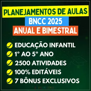 Curso Planejamentos de aulas - BNCC 2025