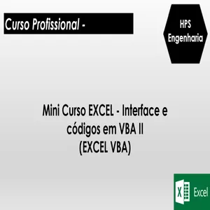Imagem do curso Mini-curso EXCEL VBA II (Visual Basic for Application)