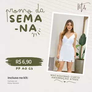 Imagem de capa para o Ebook Macaquinho Curto Amarração Atrás - Promo