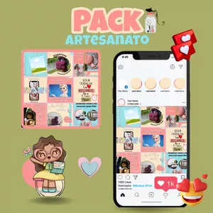 Imagem do curso Pack Canva Artesananto