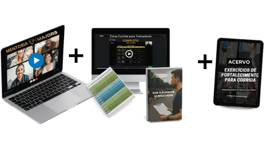 Curso Completo + ACERVO DE VÍDEOS DE FORTALECIMENTO DE CORREDORES + MENTORIA MAJORS