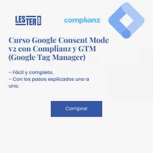 Imagen de portada para Curso online Curso Google Consent Mode v2 con Complianz y GTM (Google Tag Manager)