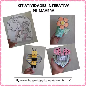 Imagem de capa para o Ebook KIT ATIVIDADE INTERATIVA: PRIMAVERA