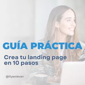 Imagen de portada para Curso online Guía práctica para crear una landing page