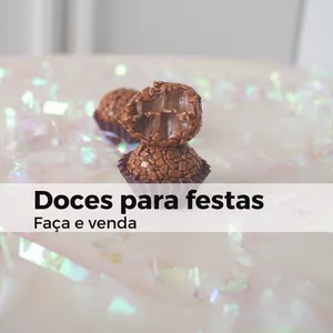 Imagem de capa para o Curso online Doces para festa - faça e venda