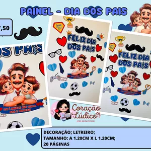 Imagem de capa para o Ebook 💙Painel - Dia dos Pais 