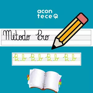 Imagem de capa para o Ebook Aprendendo a letra cursiva com o Método Pro