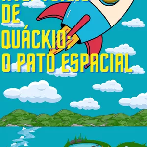 Imagem de capa para o Ebook As Aventuras de Quackio: O Pato Espacial
