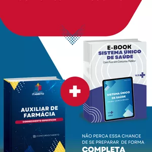 Imagem de capa para o Ebook Combo SUS + Auxiliar de Farmácia (Concurso Itabirito)