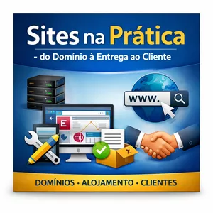 Imagem de capa para o Curso online Sites na Prática - do Domínio à Entrega ao Cliente