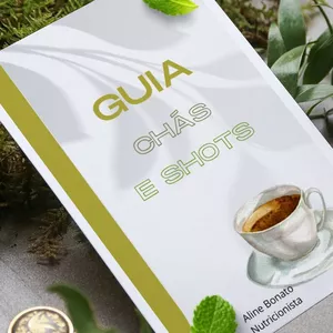 Imagem de capa para o Ebook Guia Chás e Shots