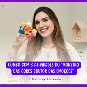 Imagem de capa para o Curso online Combo com 3 atividades do "Monstro das Cores" Doutor das Emoções "