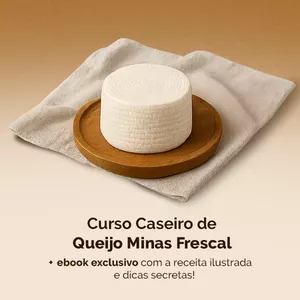 Imagem do curso Curso Caseiro de Queijo Minas Frescal + eBook com Receita Ilustrada e Dica Secreta!