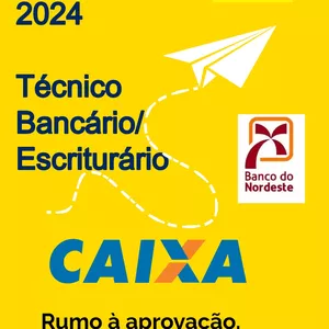 Imagem de capa para o Ebook CARREIRAS BANCÁRIAS 2024 - BNB + CEF