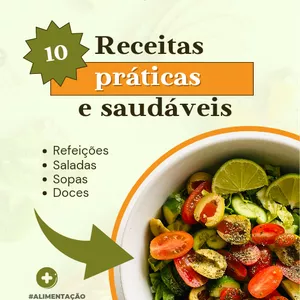 Imagem de capa para o Ebook 10 receitas saudaveis e eficaz para secar 
