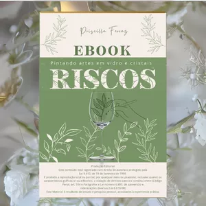 Imagem de capa para o Ebook Ebook de Riscos 1 - Pintando Artes em Vidros, Cristais, Porcelanas e Cerâmicas