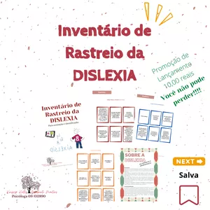 Imagem de capa para o Ebook Inventário de Rastreio da  Dislexia