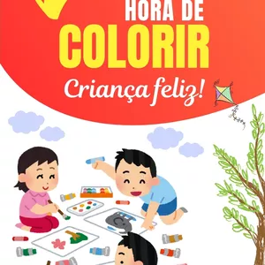 Imagem de capa para o Ebook Desenhos para colorir - Chegou a hora de colorir