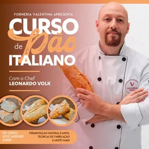 Imagem de Curso de Panificação Italiana: Pão Italiano de A a Z criado por Forneria Valentina na hotmart