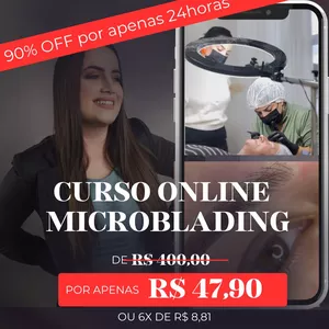 Imagem de Curso online de Microblading: Transforme sua carreira agora! criado por Larine Nandi  na hotmart