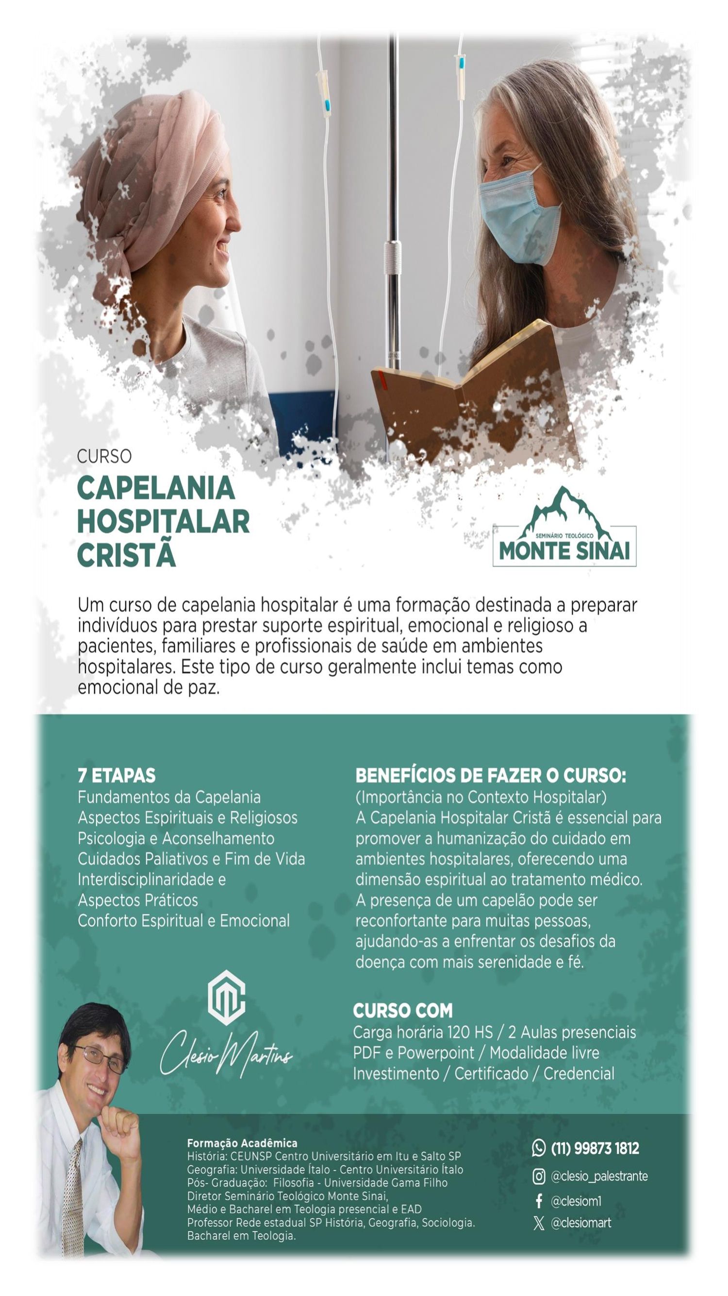 Imagem do curso CURSO DE CAPELANIA HOSPITALAR  CRISTÃ