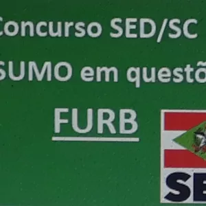 Curso Concurso SED/SC 2024 - Resumo em questões FURB