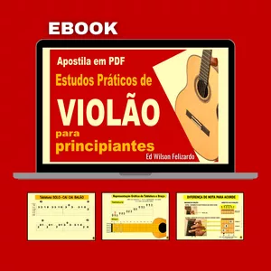 Imagem de capa para o Ebook   Ebook - Método Violão para Principiante