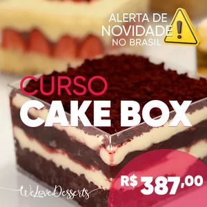 Imagem de capa para o Curso online Curso Cake Box || ALERTA DE TENDÊNCIA! ||