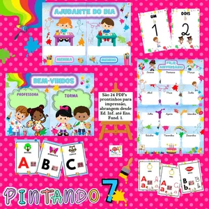 Imagem de capa para o Ebook Kit Sala Pintando o Sete