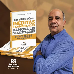 Imagem de capa para o Ebook 220 questões INÉDITAS e COMENTADAS da NOVA LEI de LICITAÇÕES (NOVA "8.666), LEI 14.133/21.