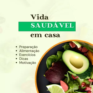 Imagem de capa para o Ebook VIDA SAUDÁVEL EM CASA 1.0
