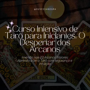 Imagem de capa para o Curso online Curso Intensivo de Tarô para Iniciantes: O Despertar dos Arcanos