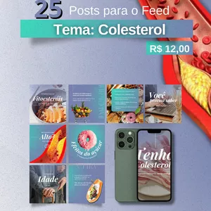 Imagem de capa para o Ebook Posts de Colesterol 3