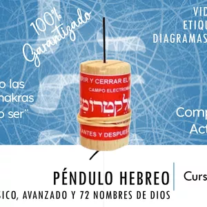Imagen de portada para Curso online PÉNDULO HEBREO. Sistema Básico, Avanzado y 72 Nombres de DIOS.