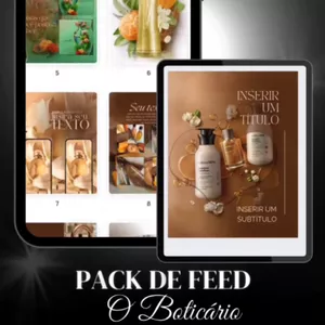 Imagem de capa para o Ebook PACK DE FEED O BOTICÁRIO - PLR