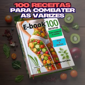 Imagem de capa para o Ebook E-BOOK - 100 Receitas Para Combater as Varizes