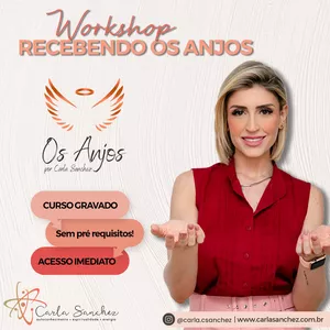 Imagem de capa para o Curso online RECEBENDO OS ANJOS - Os Anjos por Carla Sanchez