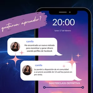 Imagen de portada para Curso online MASTERCLASS DEFINITIVA Monetiza Tu Perfil de Facebook 4.0