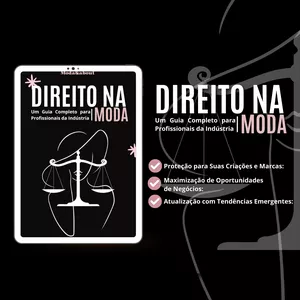 Imagem de capa para o Ebook DIREITO NA MODA - Um Guia Completo para Profissionais da Indústria