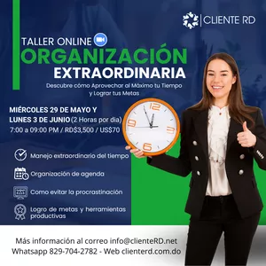 Imagen de portada para Evento online Taller Online: Organización Extraordinaria