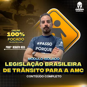 Imagem de capa para o Curso online LEGISLAÇÃO DE TRÂNSITO PARA A AMC