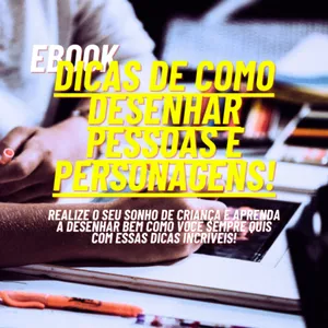 Imagem de capa para o Ebook Como Desenhar Pessoas e Personagens: Aprenda do Jeito Certo!