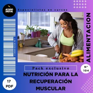 Imagen de portada para Ebook Curso Digital de Nutrición para la Recuperación Muscular en PDF | 17 ebooks en PDF